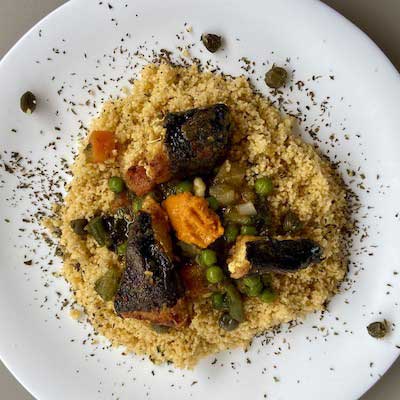 Cous Cous di pesce vegano