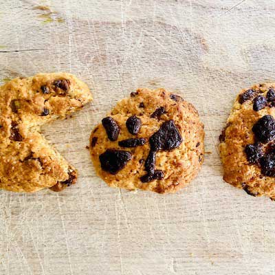 Pac Man cookies vegani